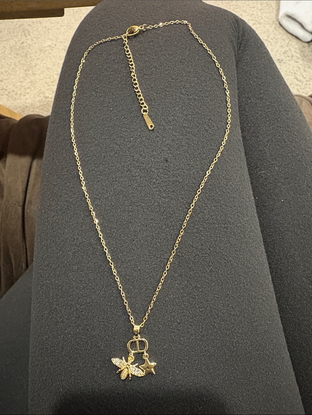 New gold dior fashion necklace